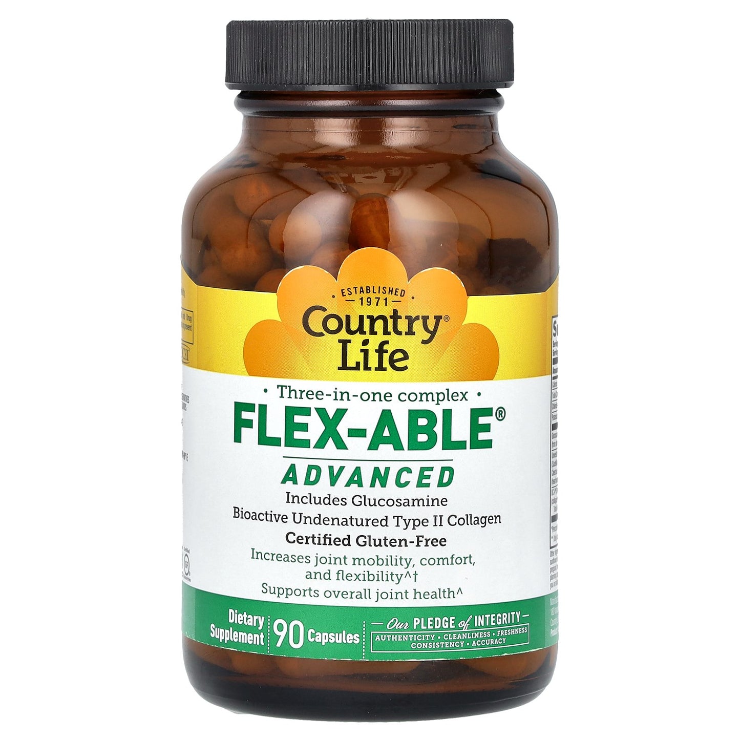 Country Life, Three-In-One Complex, Flex-Able Advanced, 90 Capsules