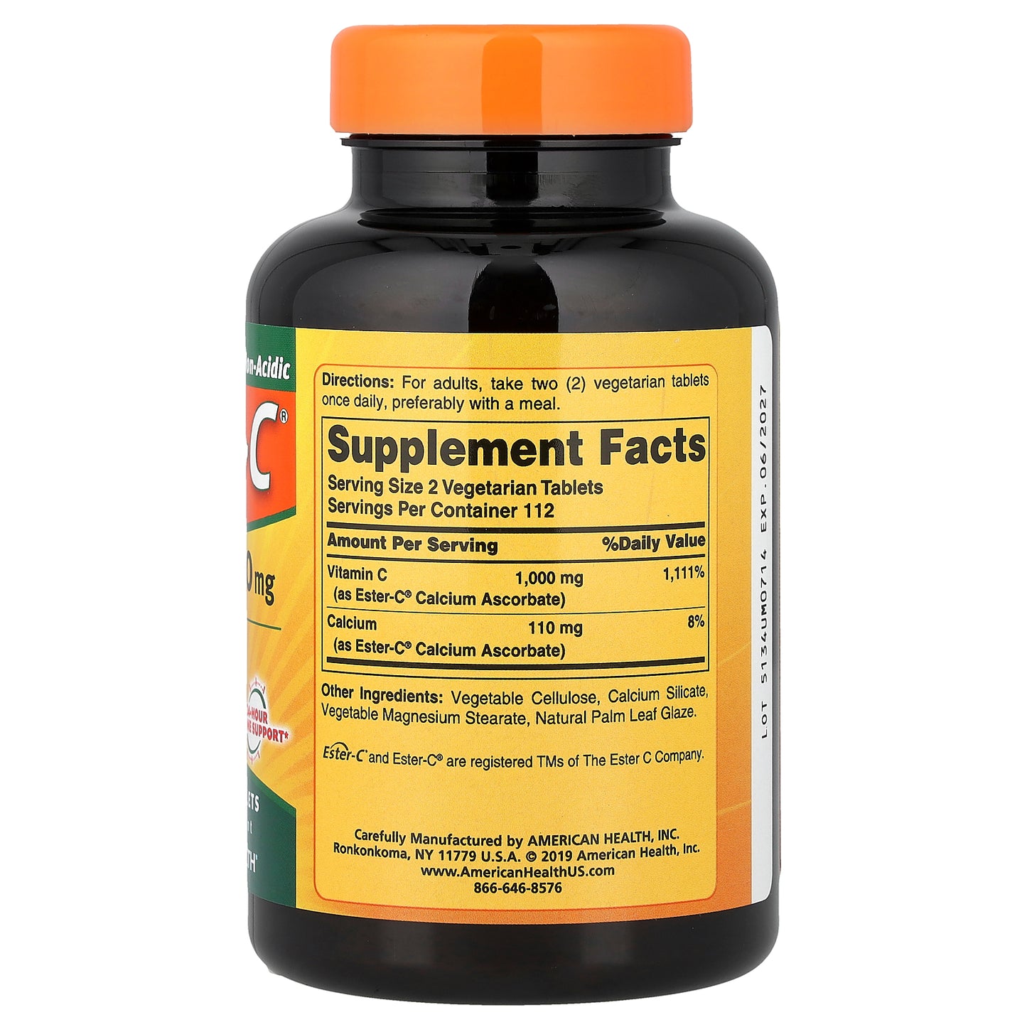 American Health, Ester-C®, 225 Vegetarian Tablets (500 mg per Tablet)