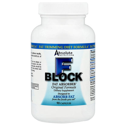 Absolute Nutrition, FBlock™, Fat Absorber, Original Formula, 90 Capsules