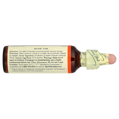 Bach, Original Flower Remedies, Aspen, 0.7 fl oz (20 ml)
