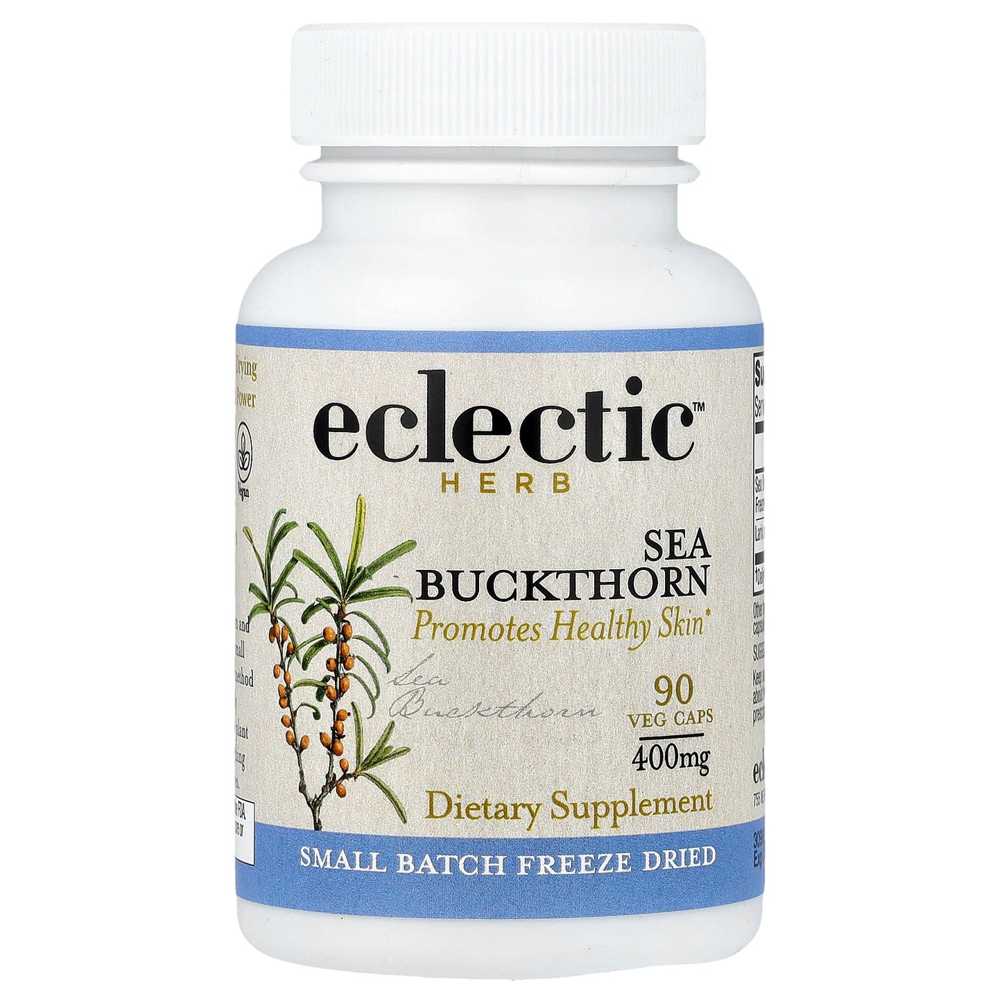 Eclectic Herb, Freeze Dried, Sea Buckthorn, 90 Veg Caps