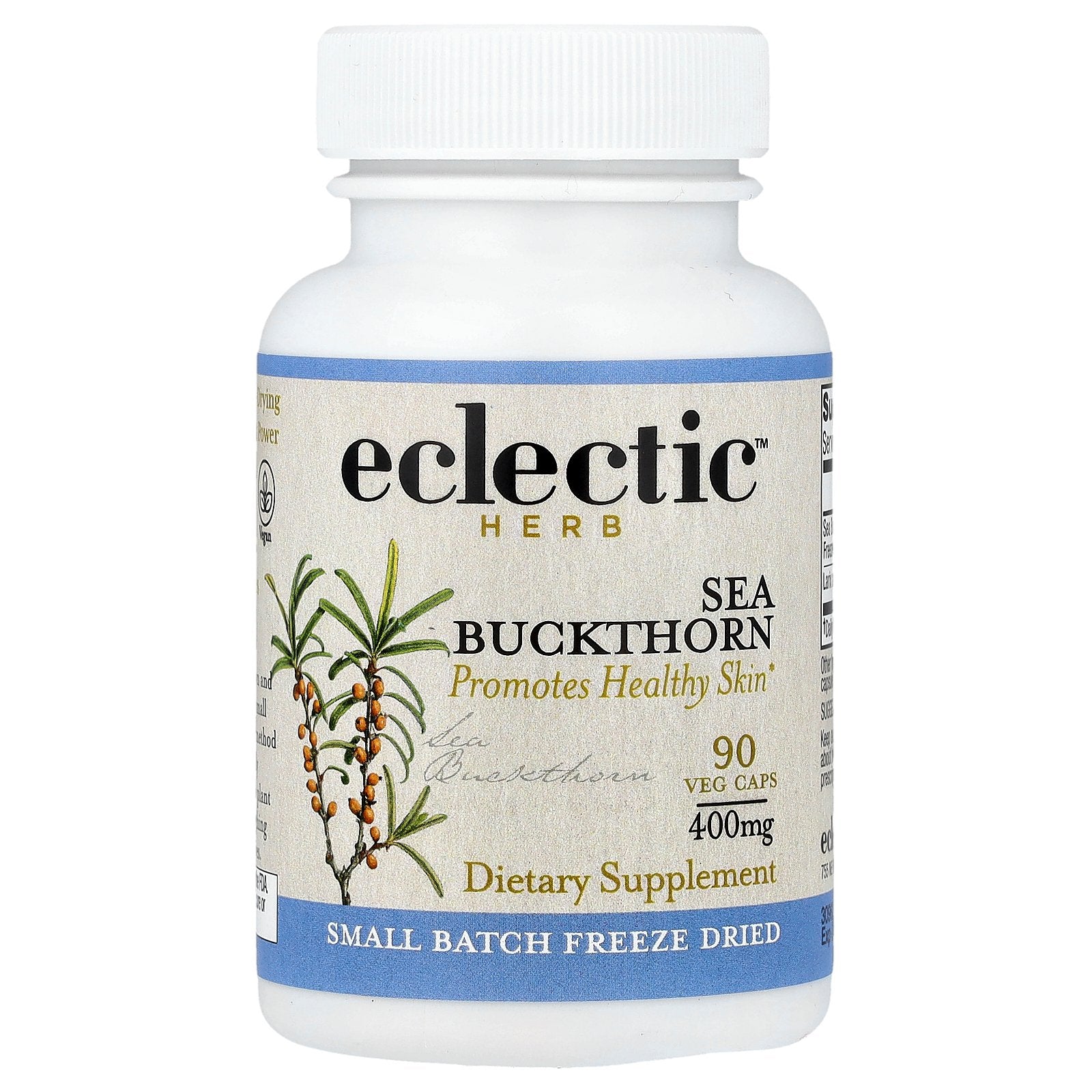 Eclectic Herb, Freeze Dried, Sea Buckthorn, 90 Veg Caps