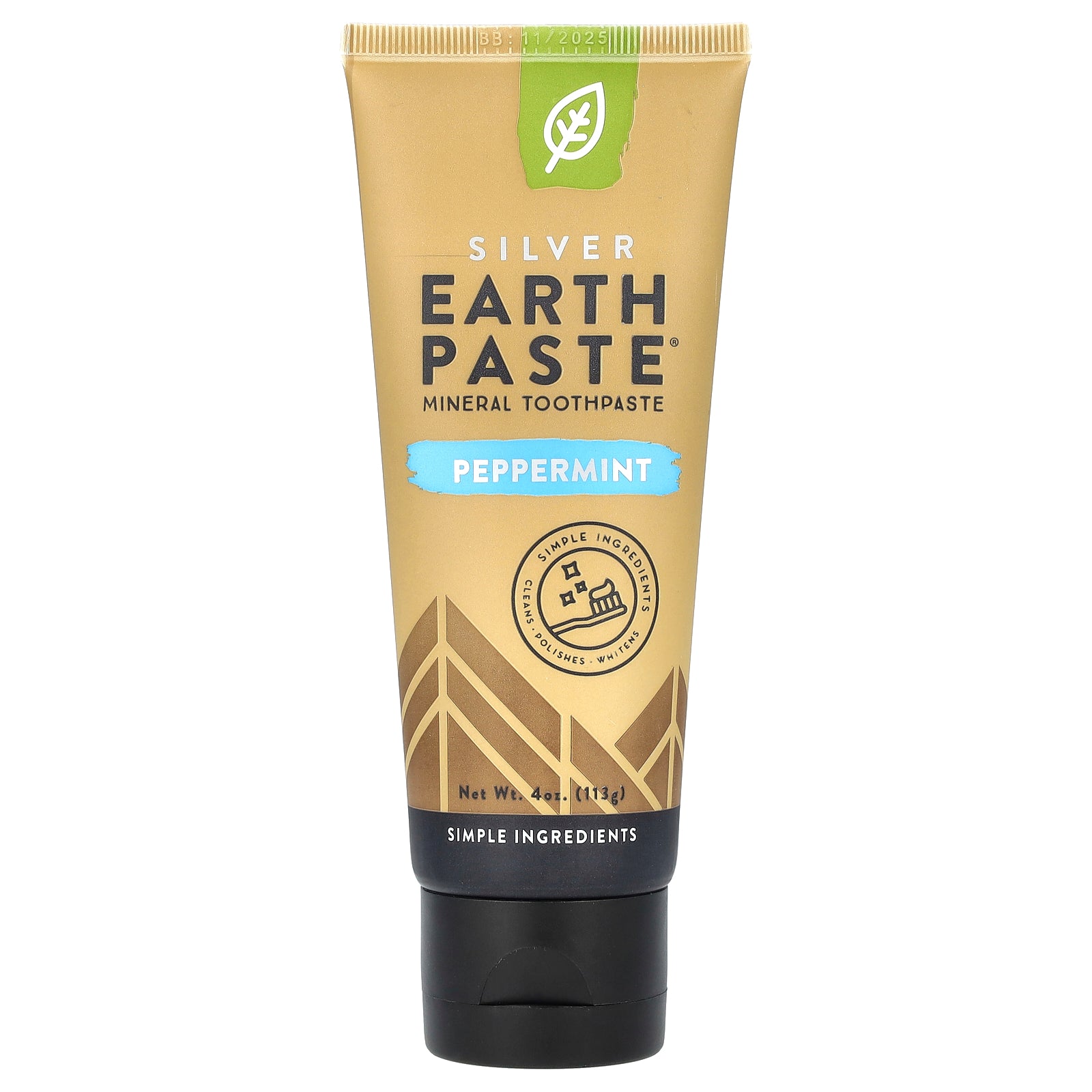 Redmond, Silver Earth Paste®, Mineral Toothpaste, Peppermint, 4 oz (113 g)