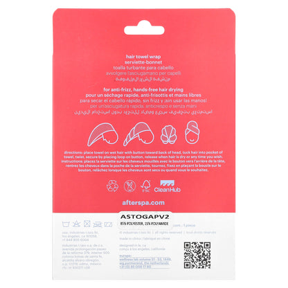 AfterSpa, Hair Towel Wrap, 1 Wrap
