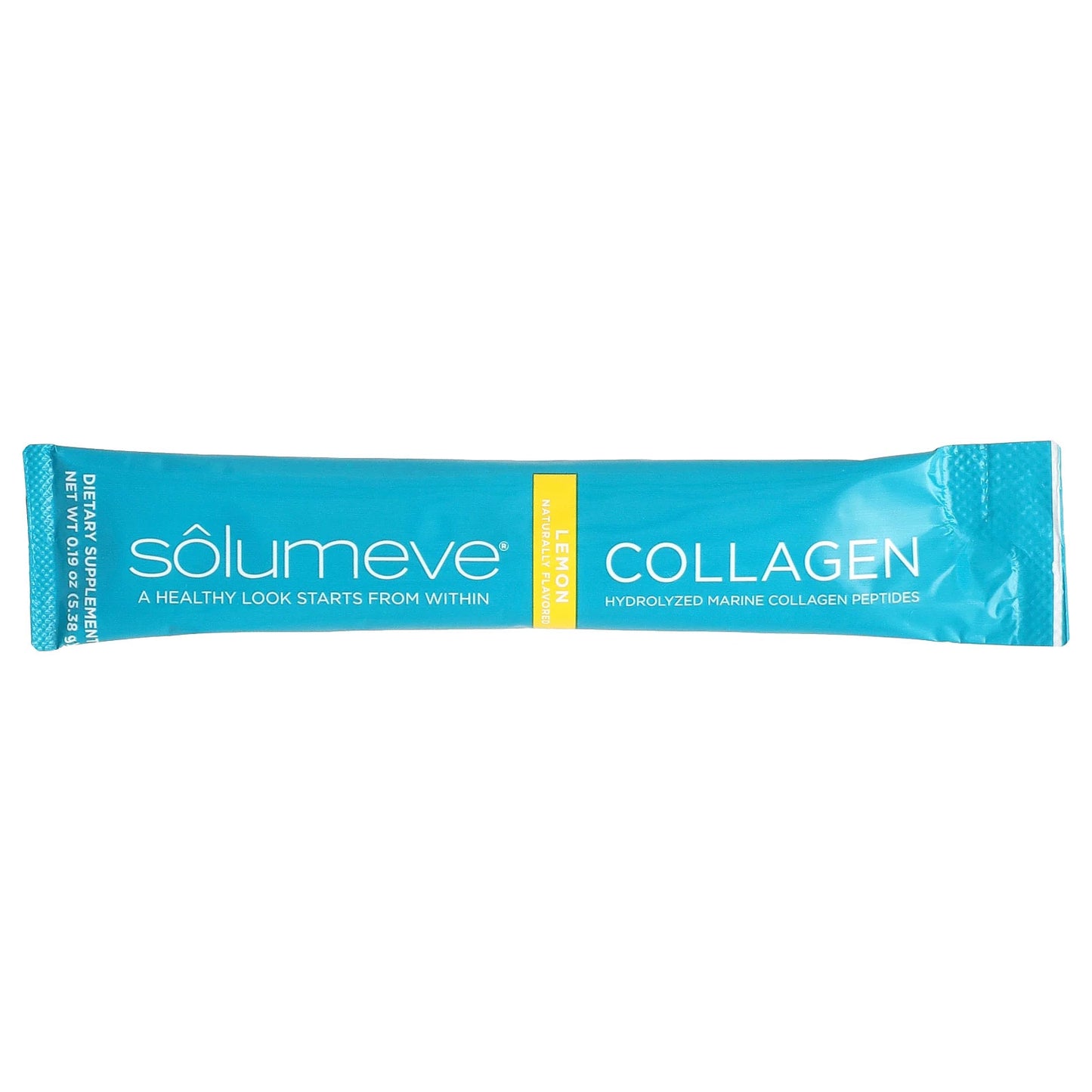 Solumeve, Marine Collagen Peptides Plus Vitamin C and Hyaluronic Acid, Lemon, 30 Packets, 0.19 oz (5.38 g) Each