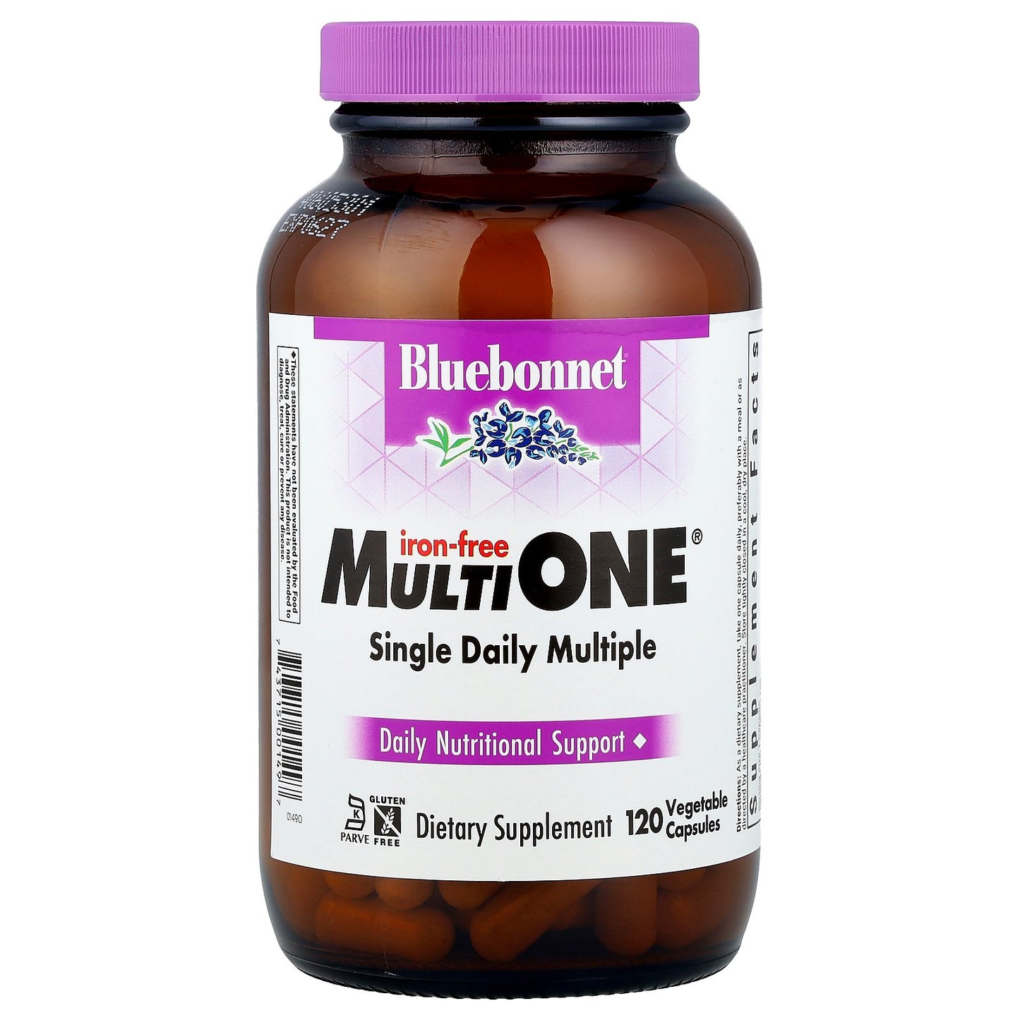 Bluebonnet Nutrition, MultiONE®, Single Daily Multiple, Iron-Free, 120 Vegetable Capsules