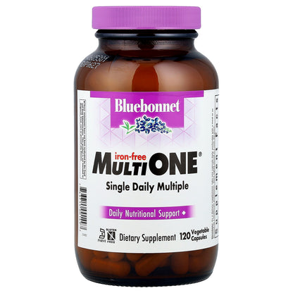 Bluebonnet Nutrition, MultiONE®, Single Daily Multiple, Iron-Free, 120 Vegetable Capsules