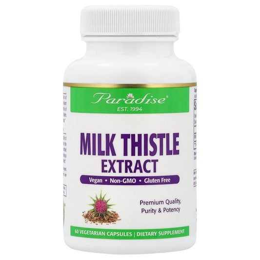 Paradise Herbs, Milk Thistle Extract, 60 Vegetarian Capsules (250 mg per Capsule)