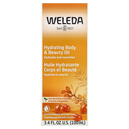 Weleda, Hydrating Body & Beauty Oil, Sea Buckthorn Extracts, 3.4 fl oz (100 ml)