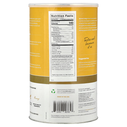 Sprout Living, Epic Protein®, Organic Plant Protein + Superfoods, Vanilla Lucuma, 2 lb (912 g)
