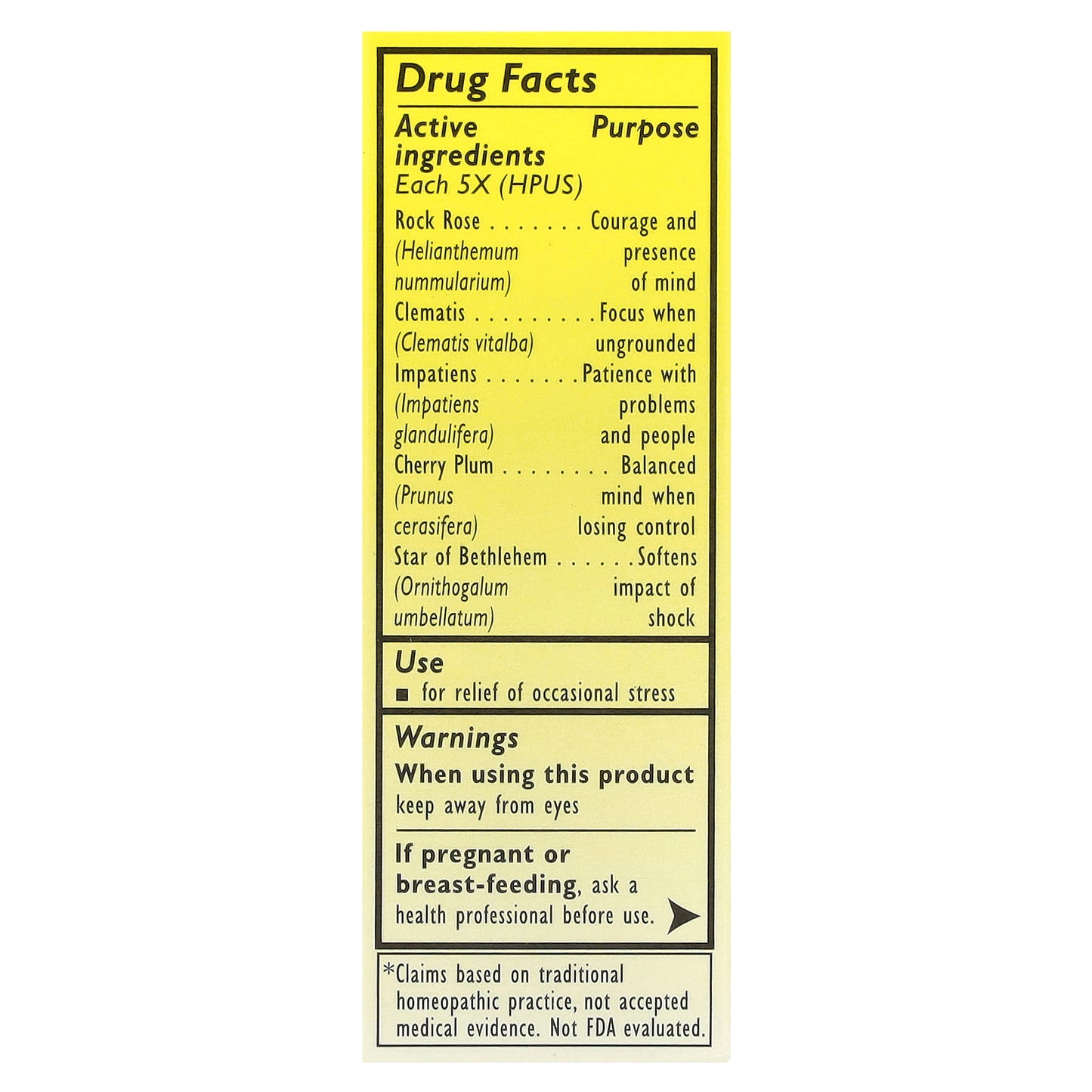 Bach, Original Flower Remedies, Rescue Remedy®, Natural Stress Relief, 0.35 fl oz (10 ml)