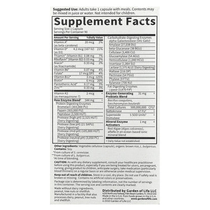 Garden of Life, RAW Enzymes, Women, 90 Vegetarian Capsules