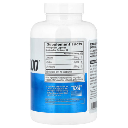 EVLution Nutrition, BCAA5000®, 240 Capsules