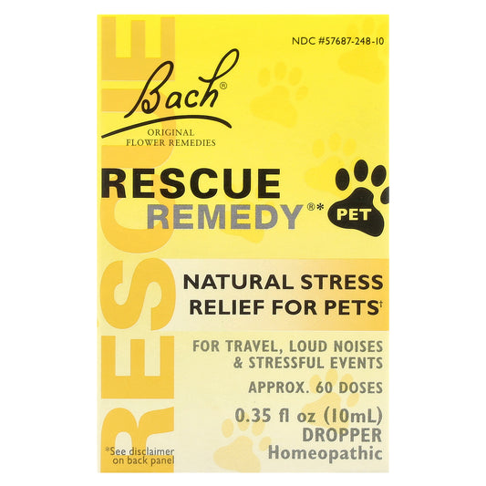 Bach, Rescue Remedy® Pet, Natural Stress Relief For Pets, 0.35 fl oz (10 ml)