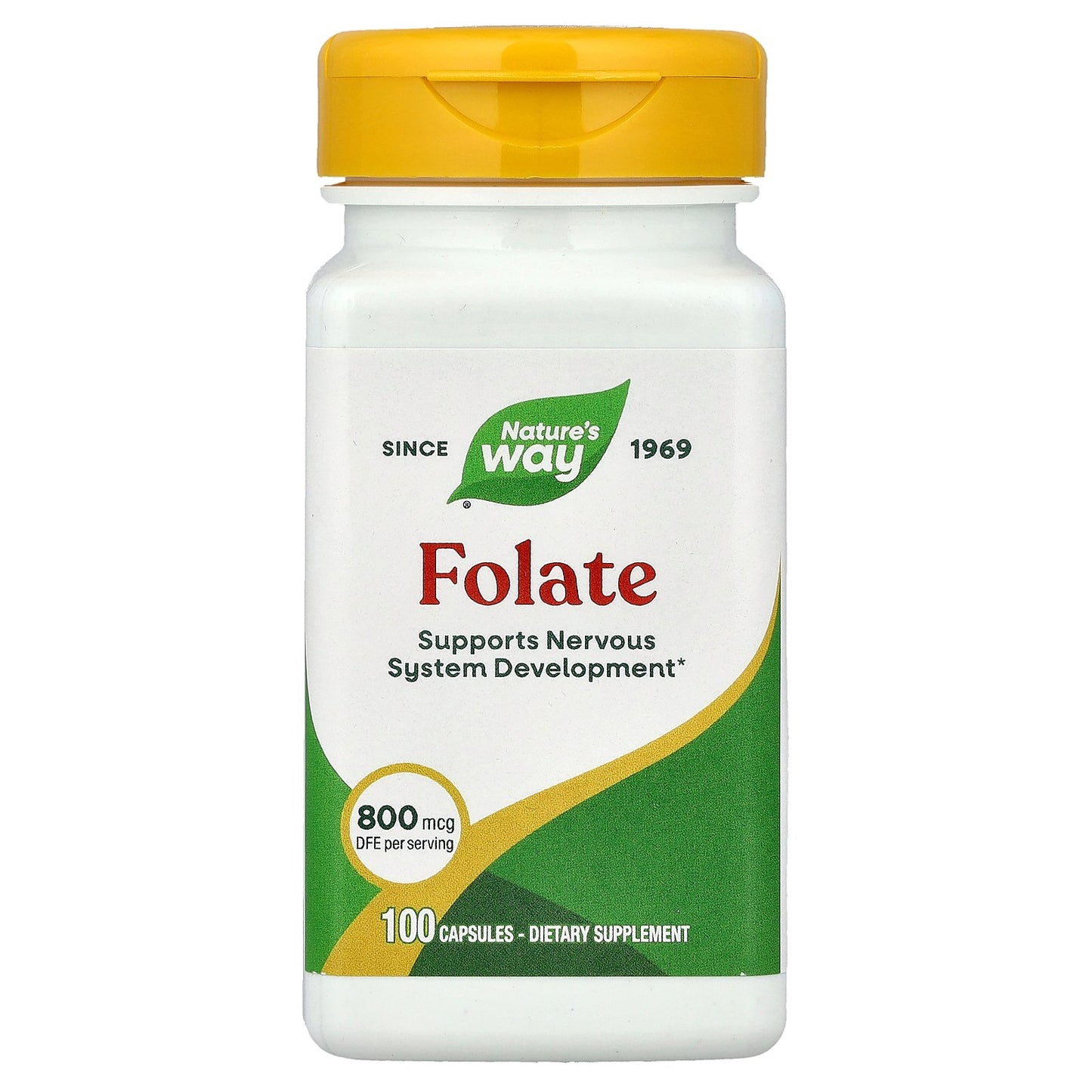 Nature's Way, Folate, 800 mcg DFE, 100 Capsules