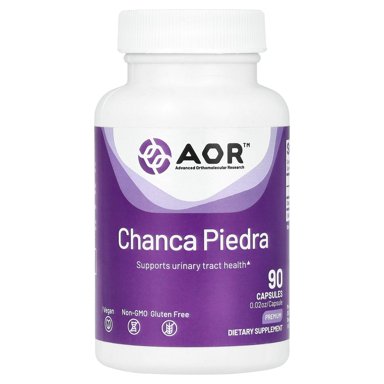 Advanced Orthomolecular Research AOR, Chanca Piedra, 90 Capsules