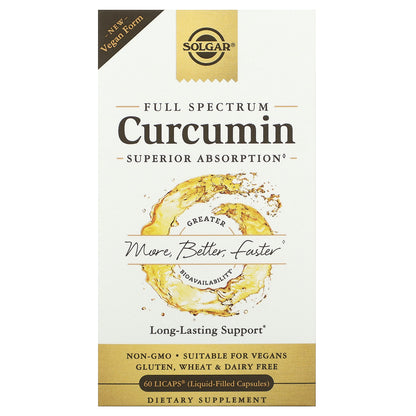 Solgar, Full Spectrum Curcumin, 60 Licaps