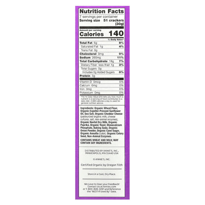 Annie's Homegrown, Cheddar Bunnies, Baked Crackers, Original, 7.5 oz (213 g)