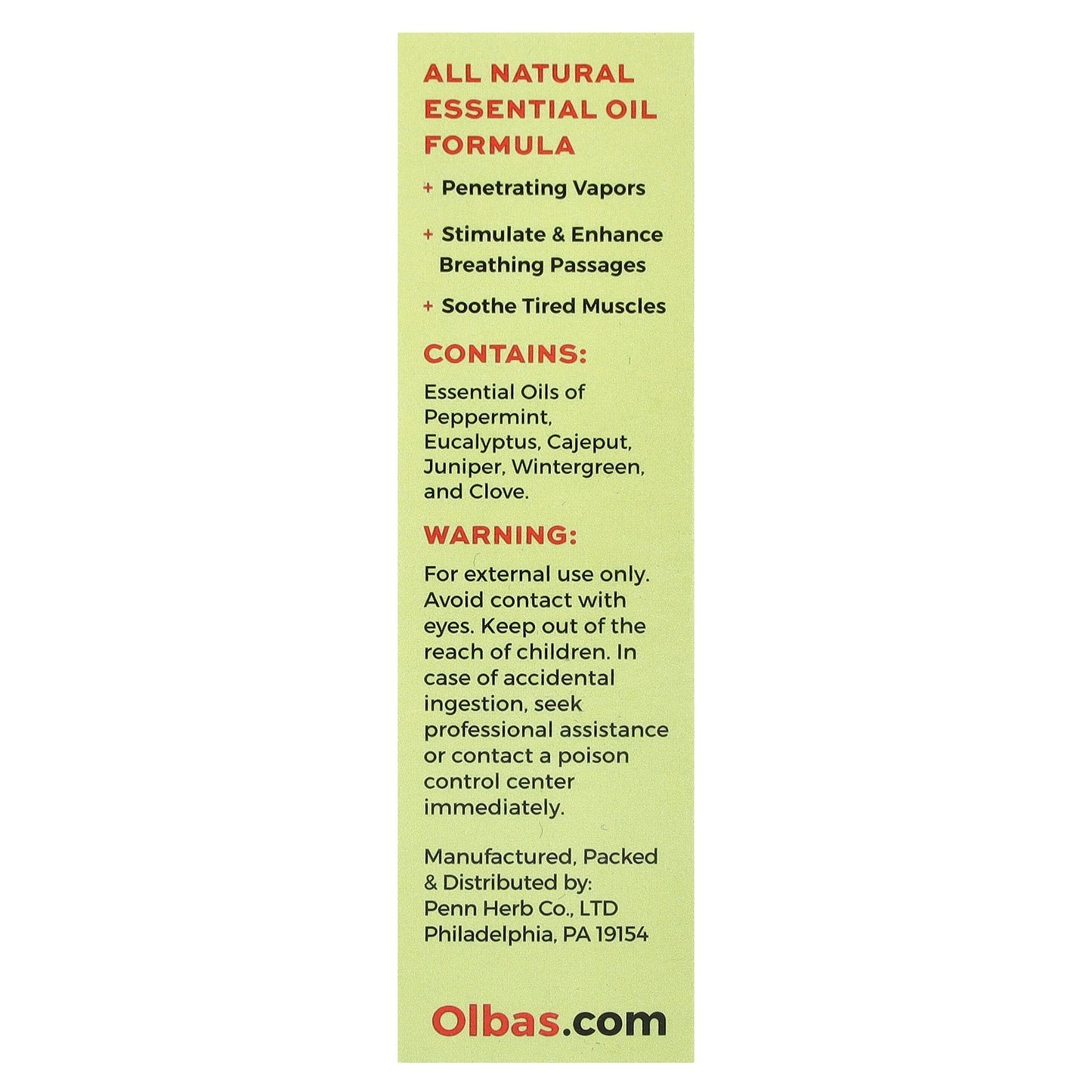 Olbas Therapeutic, Aromatherapy & Massage Oil, 0.32 fl oz (10 ml)