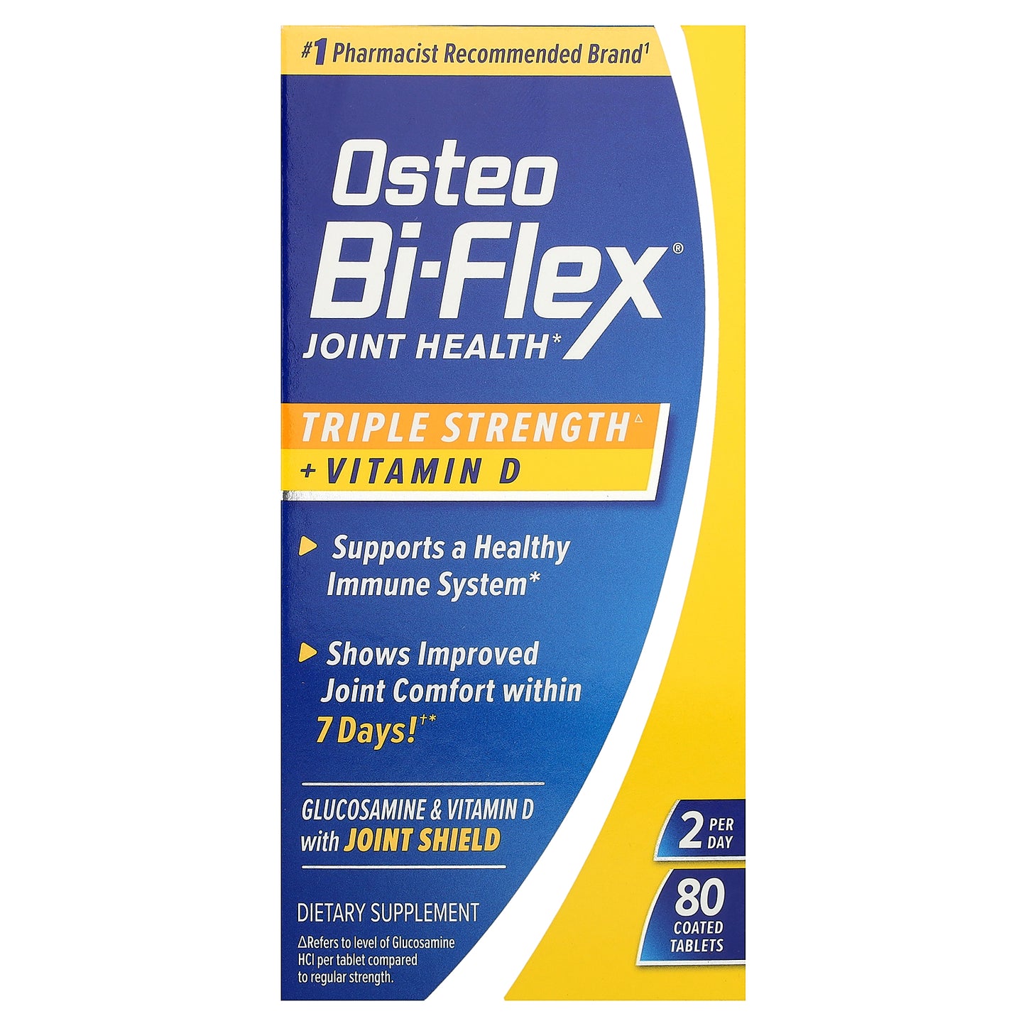 Osteo Bi-Flex, Joint Health + Vitamin D, Triple Strength, 80 Coated Tablets