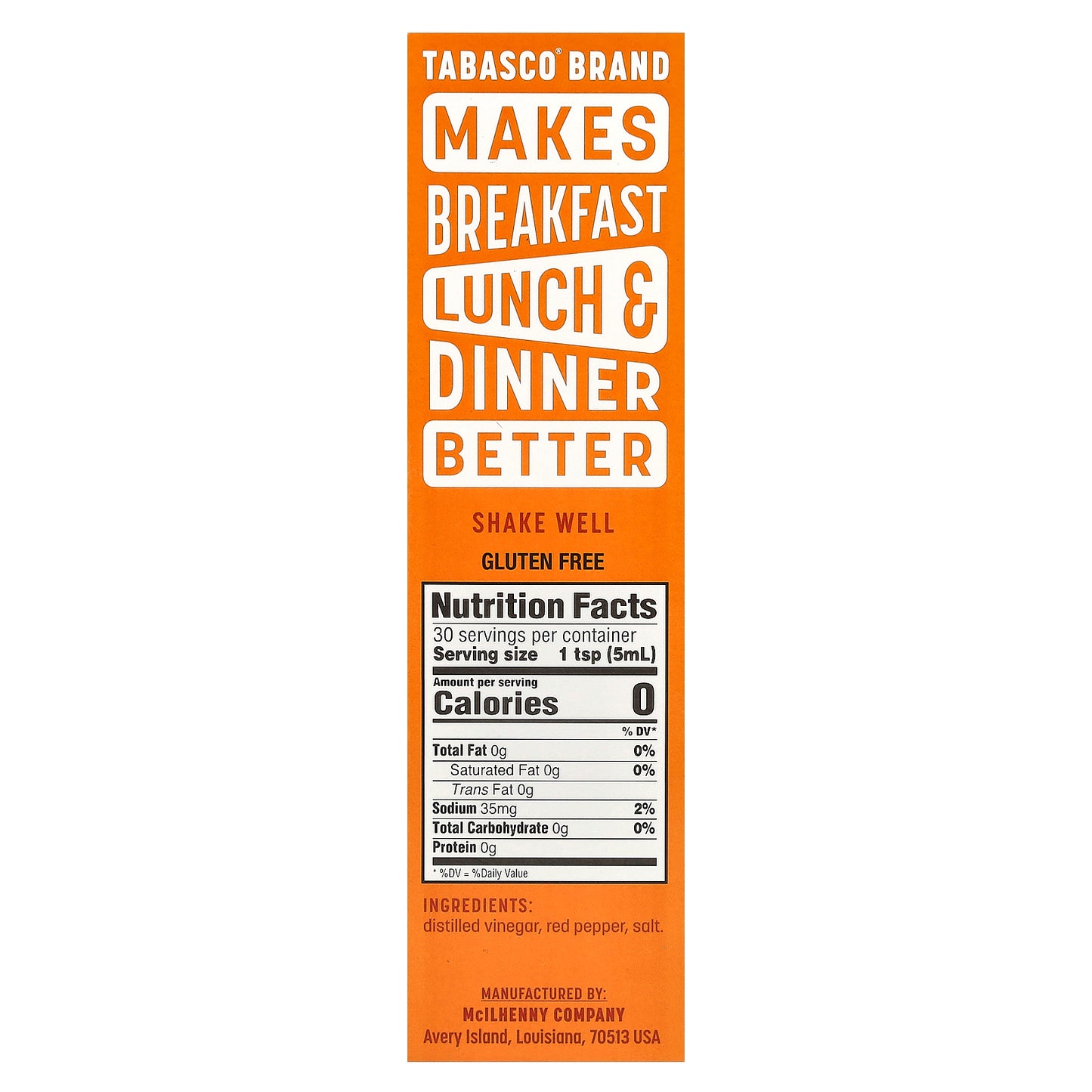 Tabasco, Pepper Sauce, Classic, 5 fl oz (148 ml)