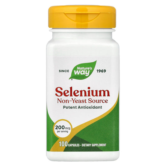 Nature's Way, Selenium, 200 mcg, 100 Capsules