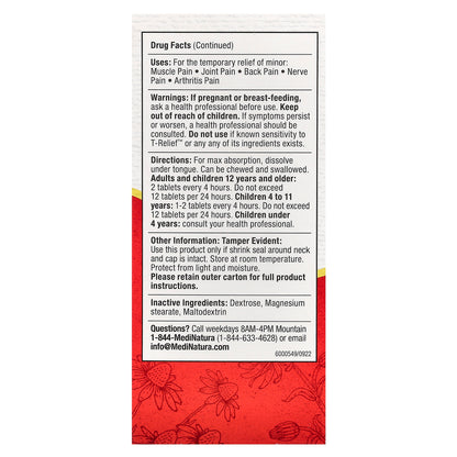 MediNatura, T-Relief, Arnica +12, 100 Tablets