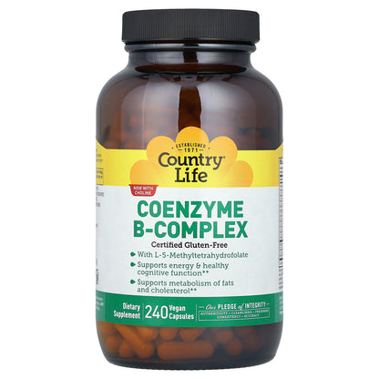 Country Life, Coenzyme B-Complex, 240 Vegan Capsules