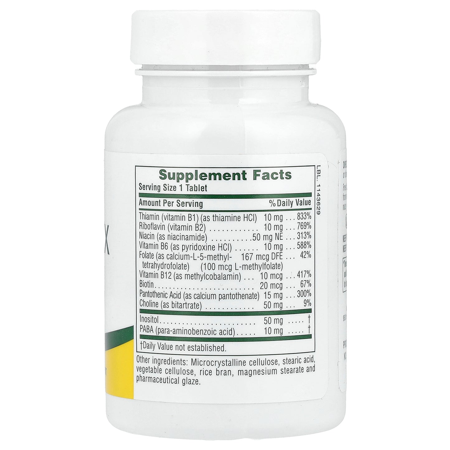 NaturesPlus, B-Complex with Rice Bran, 90 Tablets