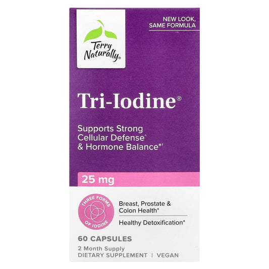 Terry Naturally, Tri-Iodine®, 25 mg, 60 Capsules