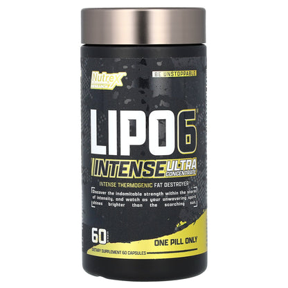 Nutrex Research, LIPO 6, Intense, Ultra Concentrate, 60 Capsules