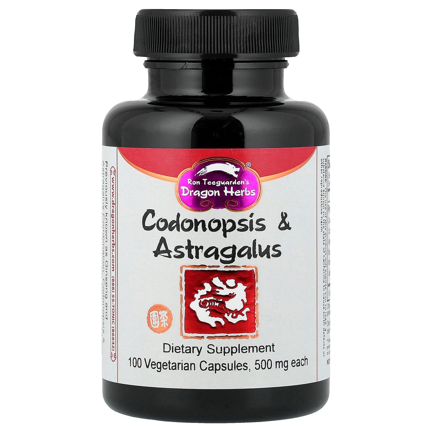 Dragon Herbs, Codonopsis & Astragalus, 100 Vegetarian Capsules