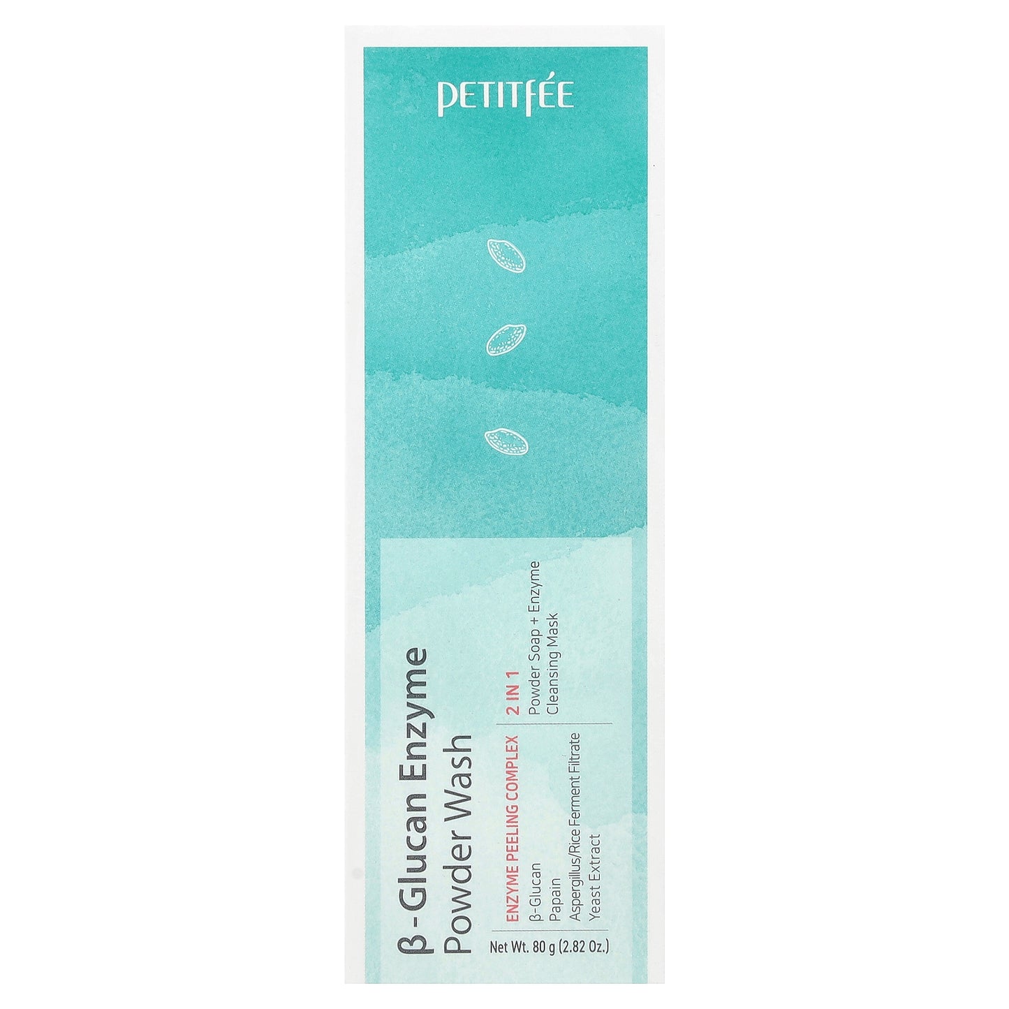 Petitfee, B-Glucan Enzyme Powder Wash, 2.82 oz (80 g)