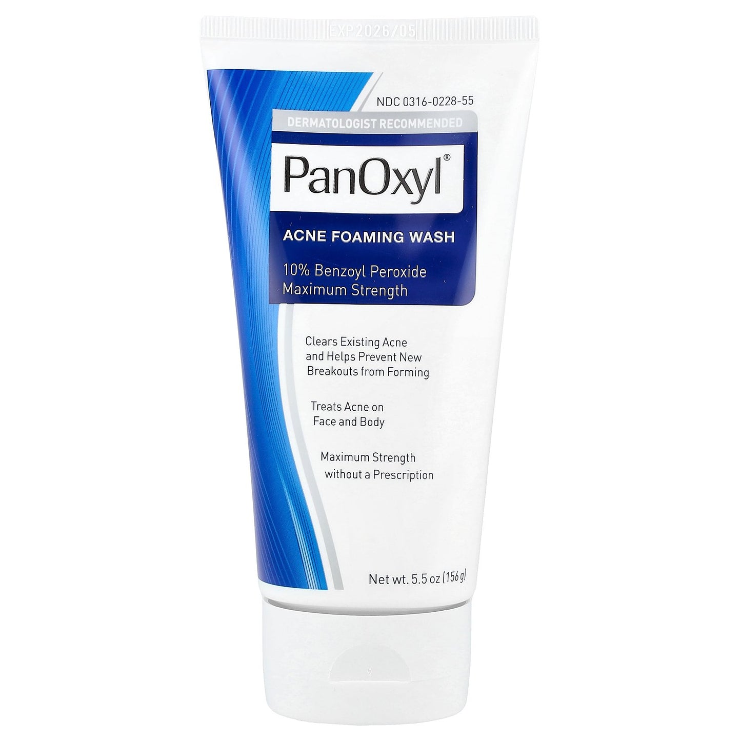 PanOxyl, Acne Foaming Wash, Maximum Strength, 5.5 oz (156 g)