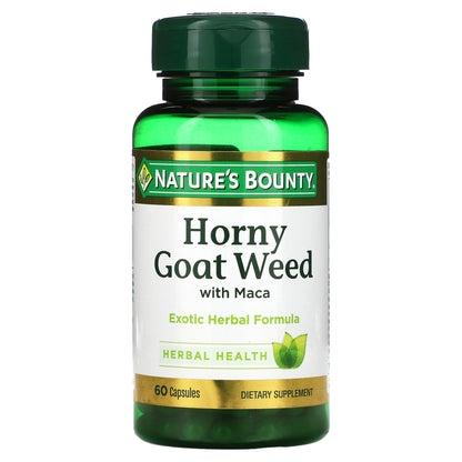 Nature's Bounty, Horny Goat Weed with Maca, 60 Capsules