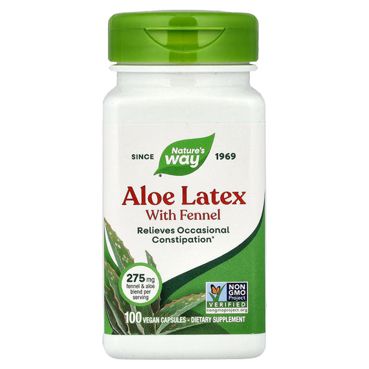 Nature's Way, Aloe Latex with Fennel, 100 Vegan Capsules