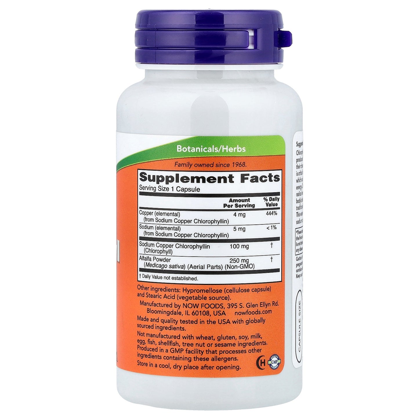 NOW Foods, Chlorophyll, 90 Capsules