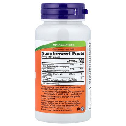 NOW Foods, Chlorophyll, 90 Capsules
