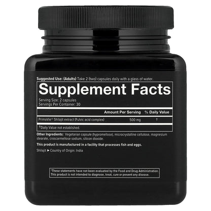 Youtheory, Men®, Shilajit, 60 Veg Caps (250 mg per Capsule)