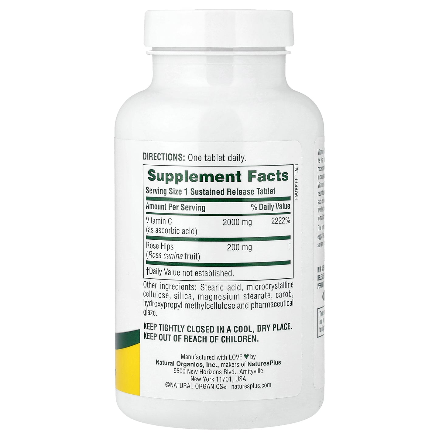 NaturesPlus, Ultra-C, Sustained Release, 90 Tablets