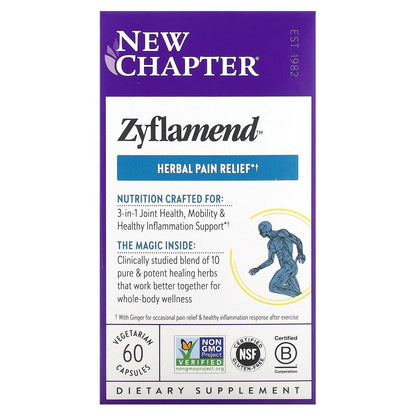 New Chapter, Zyflamend, 60 Vegetarian Capsules