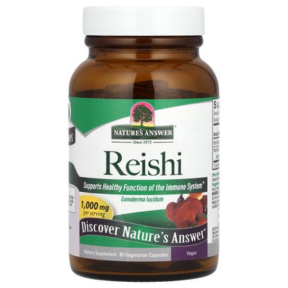 Nature's Answer, Reishi, 1,000 mg, 60 Vegetarian Capsules (500 mg per Capsule)