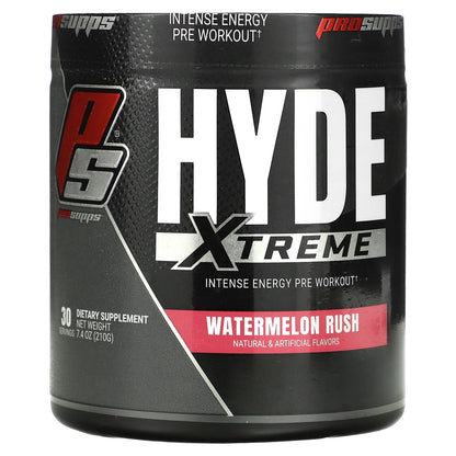 ProSupps, Hyde Xtreme, Intense Energy Pre Workout, Watermelon Rush, 7.4 oz (210 g)