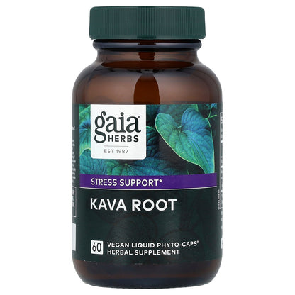 Gaia Herbs, Kava Root, 60 Vegan Liquid Phyto-Caps®