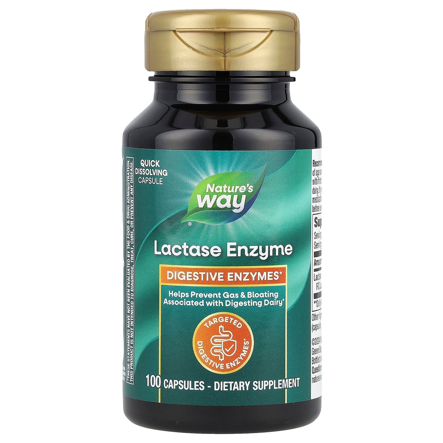 Nature's Way, Lactase Enzyme, 690 mg, 100 Capsules (230 mg Per Capsule)