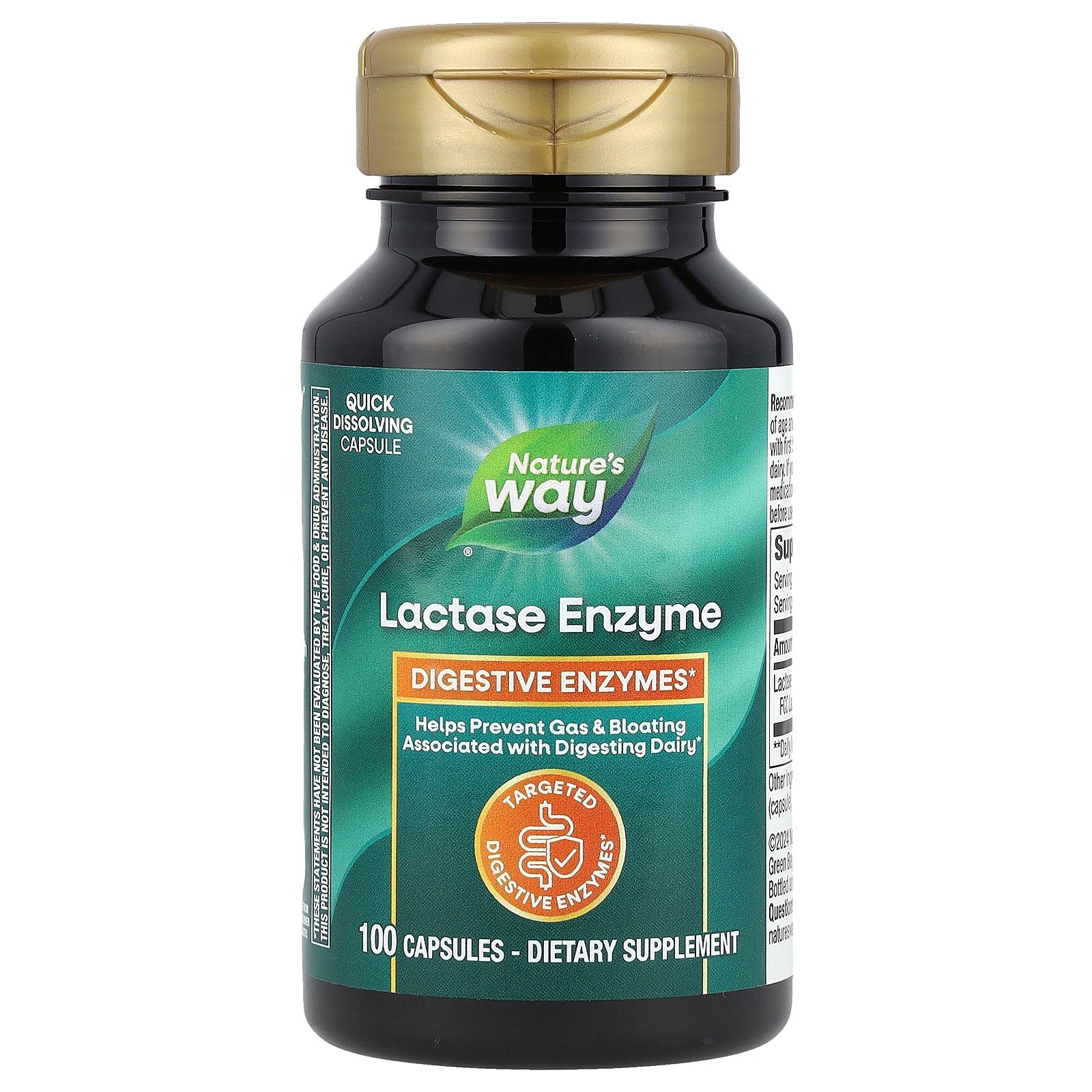 Nature's Way, Lactase Enzyme, 690 mg, 100 Capsules (230 mg Per Capsule)