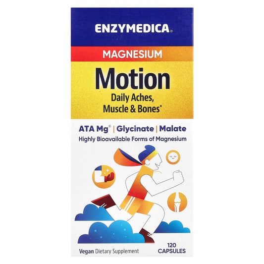 Enzymedica, Magnesium Motion, 120 Capsules (350 mg per Capsule)