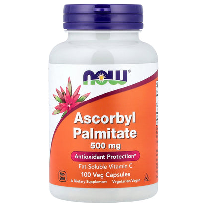 NOW Foods, Ascorbyl Palmitate, 500 mg, 100 Veg Capsules