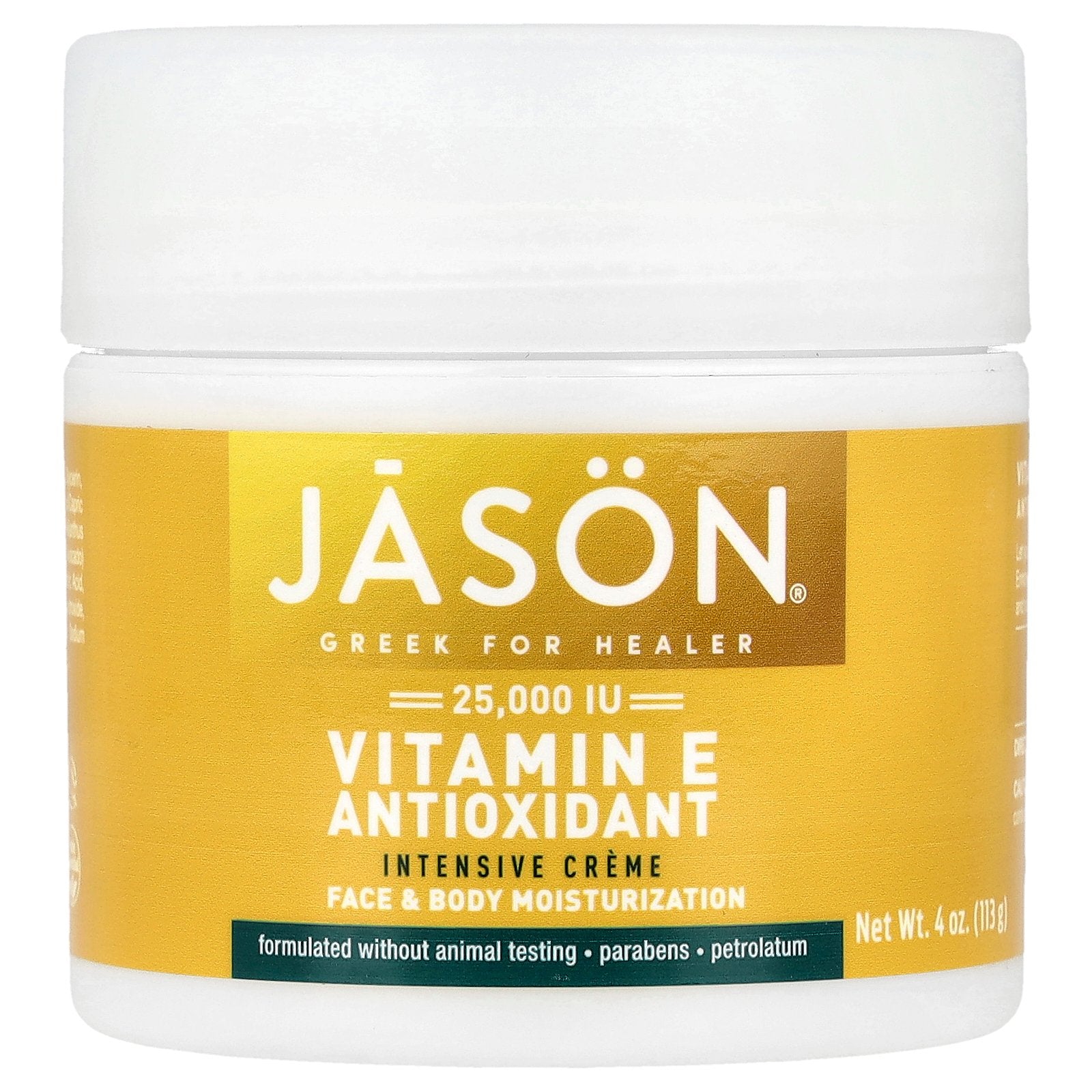 Jason Natural, Vitamin E Antioxidant Intensive Creme, 4 oz (113 g)