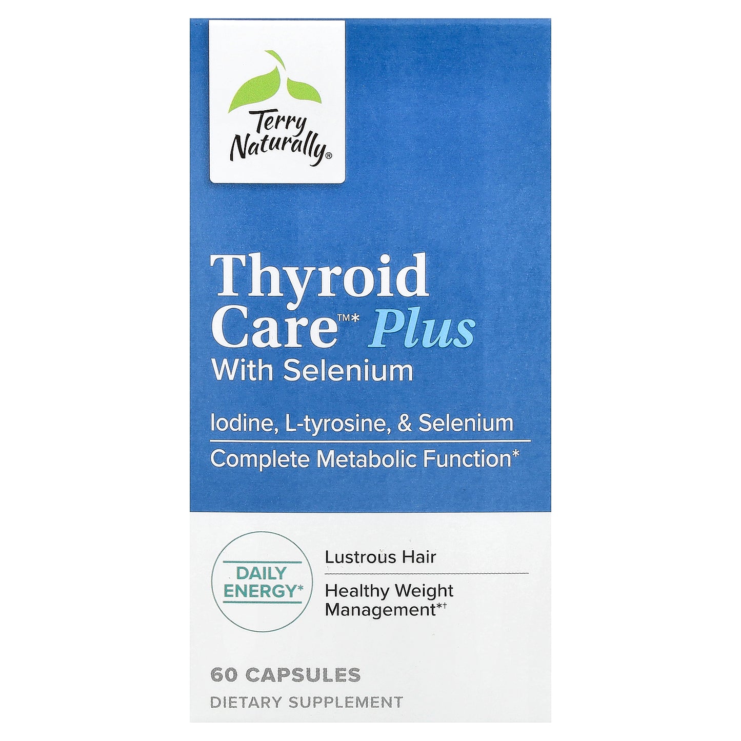 Terry Naturally, Thyroid Care™ Plus with Selenium, 60 Capsules